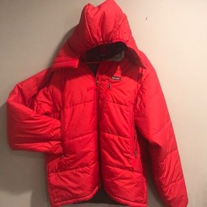 patagonia red puffer jacket